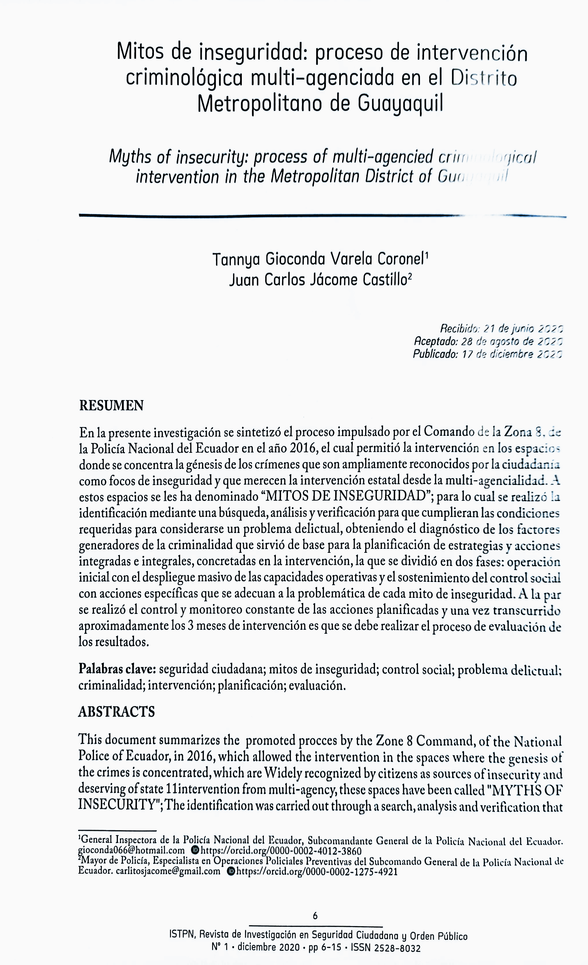 Revista Criminalística No.1 - Imagen 2